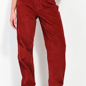 Empyre Tori Pleated Corduroy Skate Pants, Sz Large